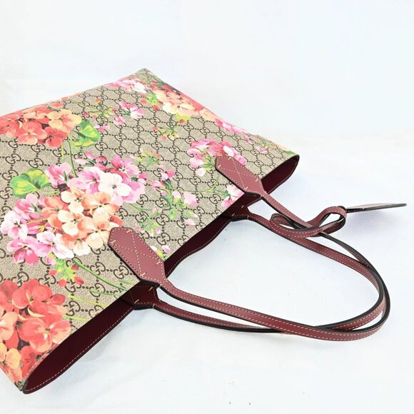 GUCCI Blooms Printed GG Reversible Tote Bag bsj870-102325 - Picture 6 of 16